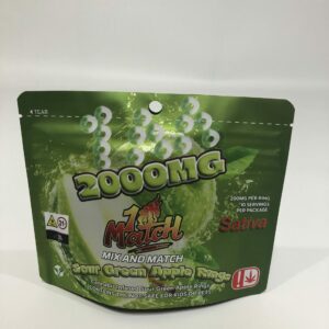 Sour Green Apple Rings Sativa 2000MG