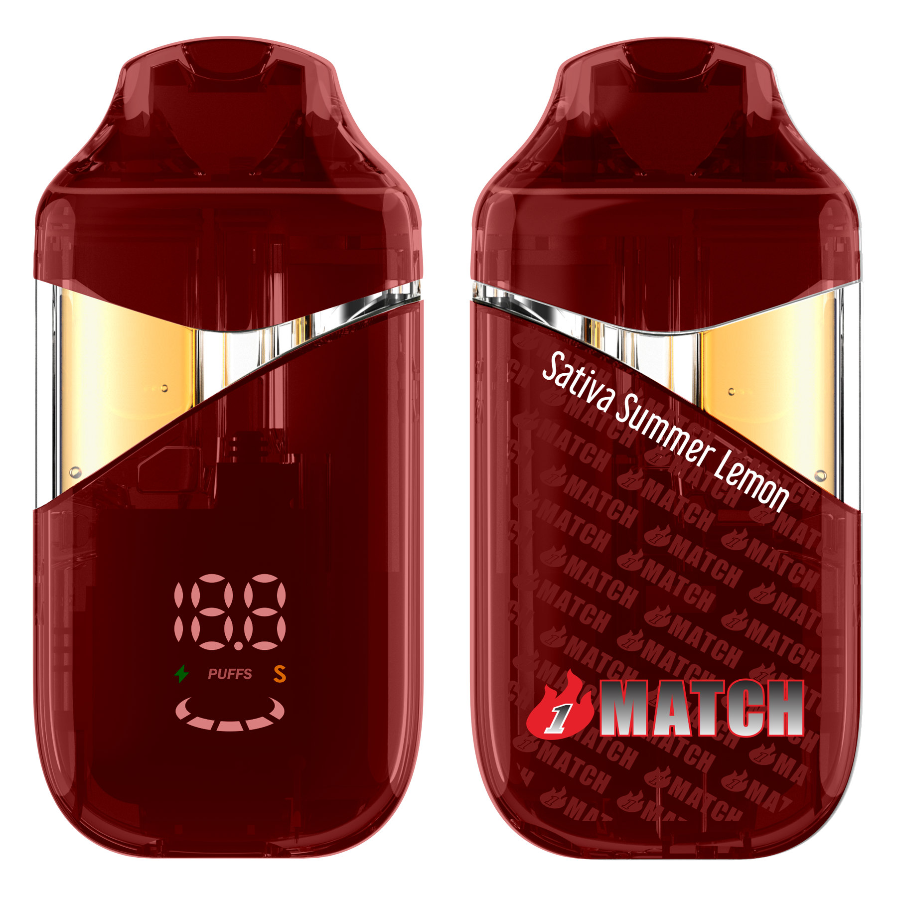 1Match 2.2g Vape - Summer Lemon (Sativa) - Image 2